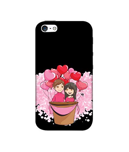 Image of Amazon Brand - Solimo Designer Boy and Girl 3D Printed Hard Back Case Mobile Cover for Apple iPhone 5 / 5S