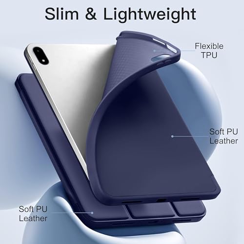 Image of TGK Case for OnePlus Pad 3 13.2 inch Tablet, Pad 2 Pro, Pad 4 Pro Case Trifold Smart Stand Cover (Blue)