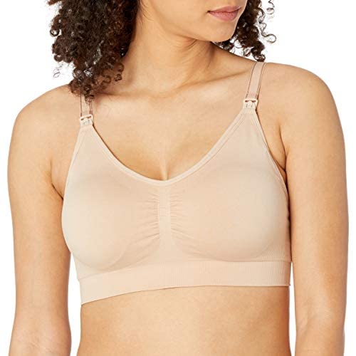 Motherhood Maternity Women's Maternity Seamless Clip Down Nursing Bra, Nude, Medium #TOP6