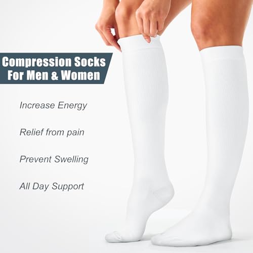 Image of Compression Socks for Women and Men(3 Pairs)15-20mmHg - Best Circulation Support Socks
