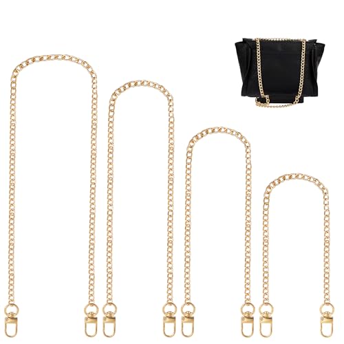 DesertBoy 4 Pieces Gold Bag Chain, Gold Bag Chain Strap 120cm, 100cm, 80cm, 60cm, Handbag Chains