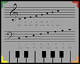 TFGAJKKKKK Not-Slip Lavabile Insapore Personale Musica Scuola Quadrata Notebook Tastiera Strumento Musicale Tamburo Quadrato Bambino-6 130x160cm (4 130x160cm)