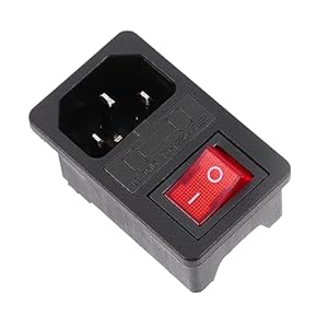 POPETPOP Schalterblende mit Netzstecker und Wippschalter