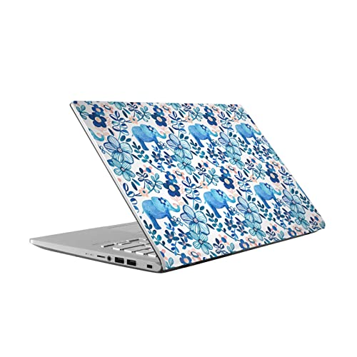Skin Éléphant Floral pour ASUS Vivobook 14 Anti-Rayures