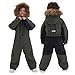 Girls and Boys Snow Suits One Piece Winter Fashion Warm Overalls Comfy Waterproof 2025 Toddler (Green, 10-11 Years)