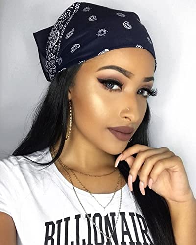 Tobatoba TOBATOBA-EF5308 Hairband, 5 Pcs Bandanas For Women Elastic Headbands, Hair Kerchief Head Scarf, Non Slip Paisley Headbands Hair Accessories thumb #4