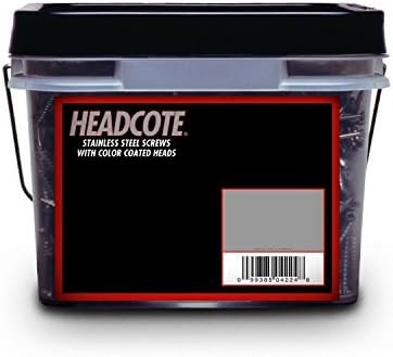 Headcote Trim Screws - #7 x 1-5/8" - #81 Cedar - 5000 pc. Bulk Pail - 305 Stainless Steel