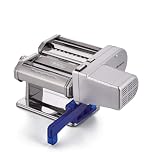 Ariete Pastamatic 1593, Macchina per la Pasta Elettrica, 2 Velocità + Pulse, 9 Spessori Variabili, 5 Formati di Pasta, Morsetto per Fissaggio e Manovella Manuale Inclusi, 90W