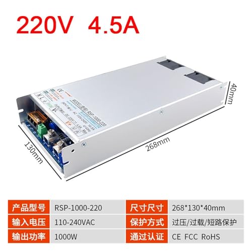 Alimentation à découpage PFC RSP-1000-220 transformateur CC 70 V 110 V courant continu
