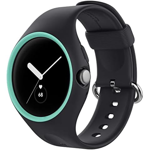 Caseology Nano Pop Hülle integriertem Armband Kompatibel mit Google Pixel Watch 41mm (2022) - Prune Charcoal Cover