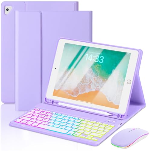 EAMPANG Case with Keyboard and Mouse for iPad 6th/5th...