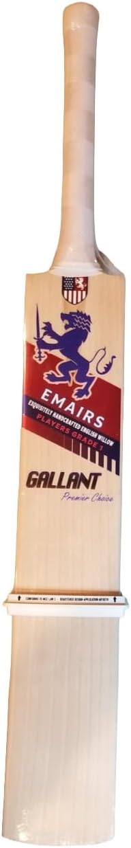 English Willow Grade 1 Cricket BAT- Gallant by EMAIRS