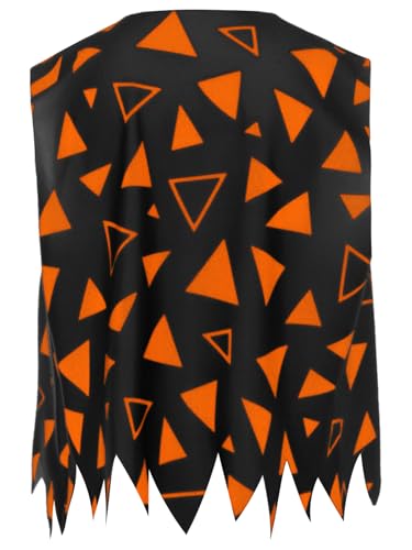 Sxiwei Kids Boys Opening Tank Top Waistcoat Sleeveless Jagged Trim Vest Bam Caveman Clothing History Outfits2