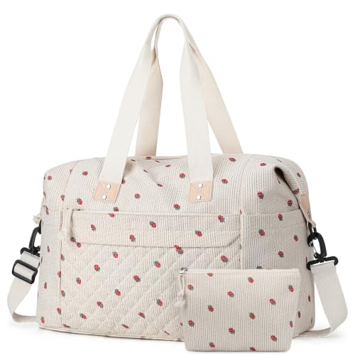 Corduroy Weekender Duffel for College Girls