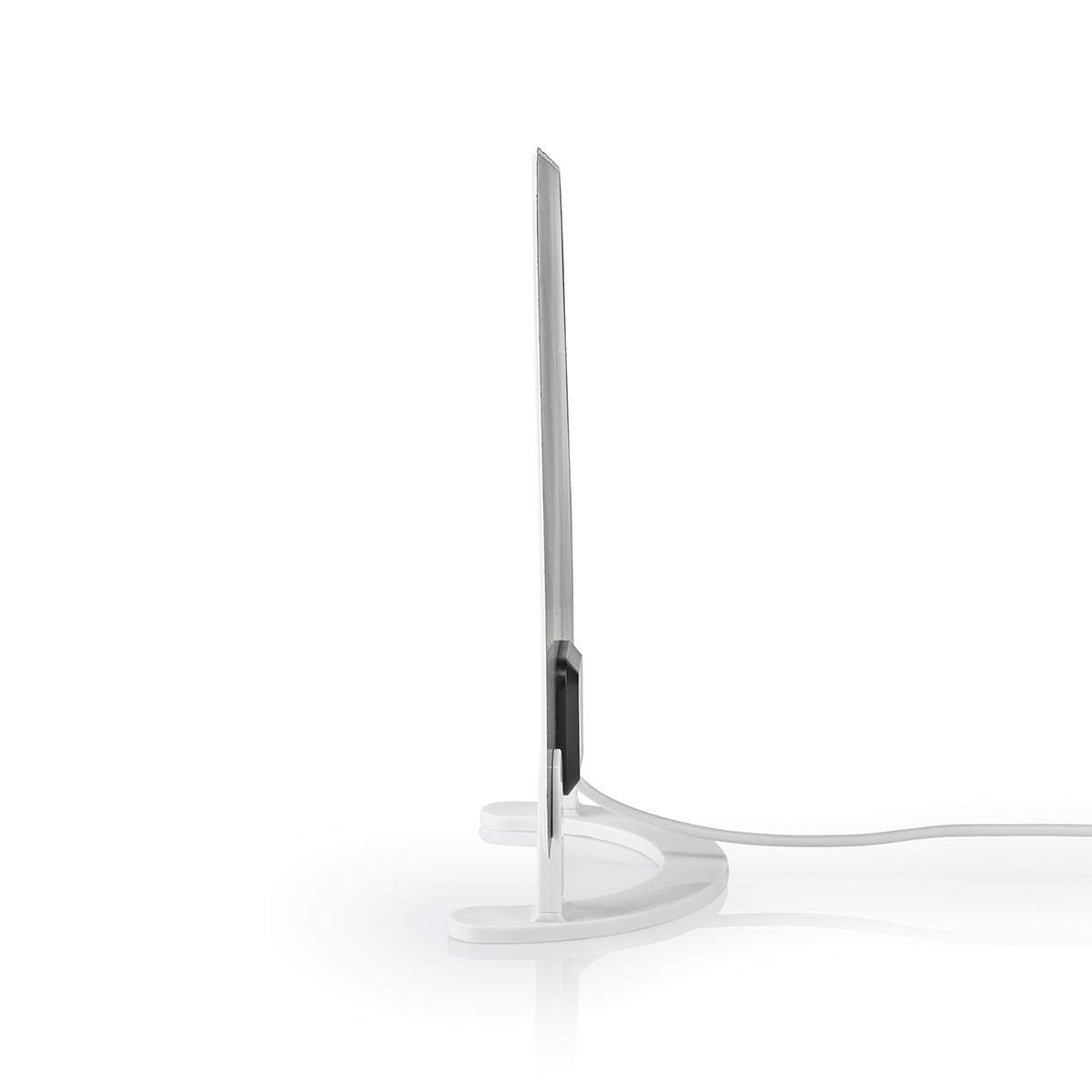Antenne intérieure - Actif - FM/UHF/VHF - Gamme de réception: 0-25 km - LTE700 - Gain: 30 DB - ABS - Blanc