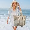 beifon Sac de plage XXL avec fermeture éclair - Sac de plage pour femme - Grand sac de plage étanche pliable - En maille - Sac de plage - Sac d'été pour la plage, les voyages, les vacances, la piscine #5