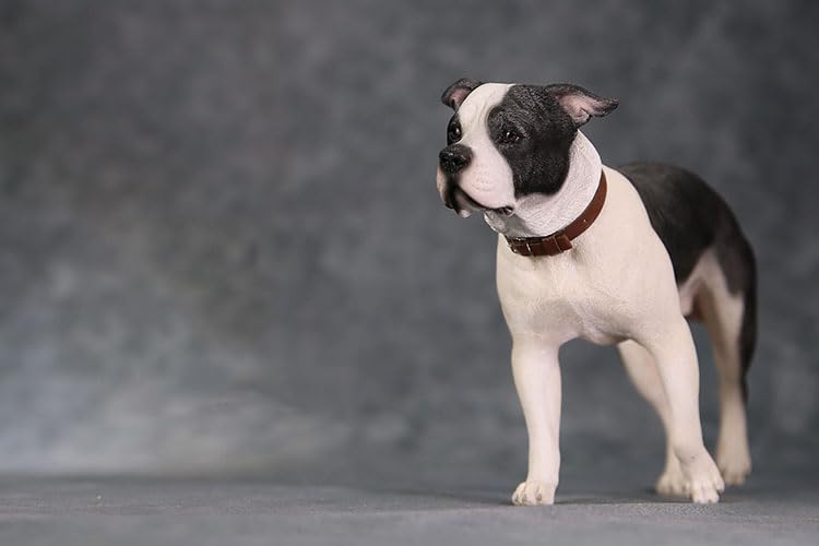 MRZ Staffordshire Terrier Statue Staffordshire Terrier Figurine for Desktop Decor Durable Polyresin with Intricate Details Gifts for Dad Birthday