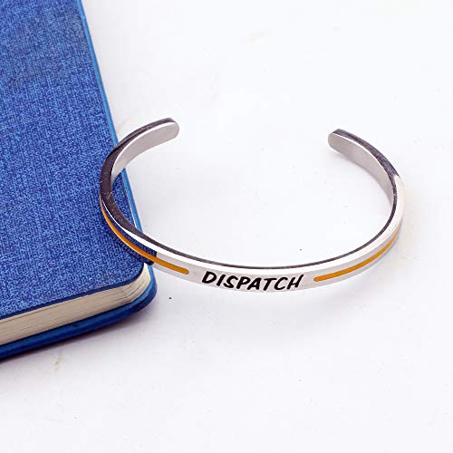 Thin Yellow Line Dispatcher Cuff Bracelet Dispatcher Awesome Dispatcher Gift4