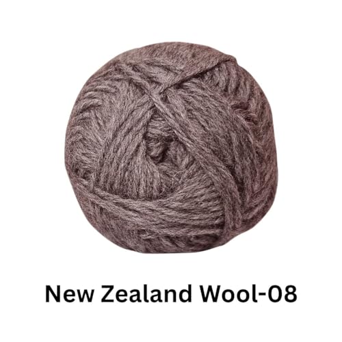 Image of VCR Sugar Brown Chunky Wool Yarn, 100 Grams, Hank, 196 Meters, 100% New Zealand Wool Knitting Yarn, Soft Crosia Thread Suitable for Baby Blankets & Booties Pack of 1