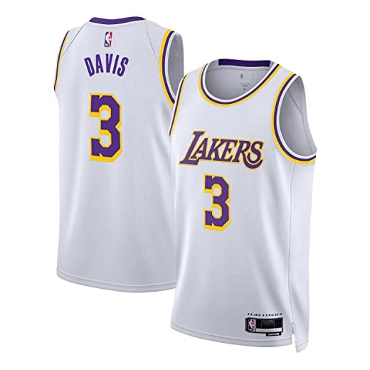 Outerstuff Anthony Davis Los Angeles Lakers NBA Boys Youth 8-20 White Association Edition Swingman Jersey (as1, Alpha, x_l, Regular)