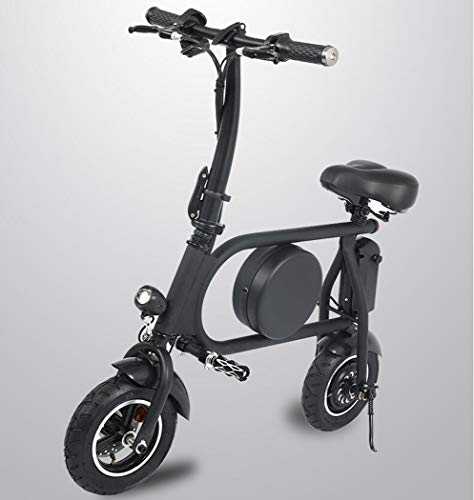 Scooter eléctrico con Asiento E-Scooter Plegable con Motor de 500W Impermeable Absorción...
