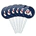 GRAPHICS & MORE Fresno State Primary Logo Cupcake Picks Toppers Decoration Set of 6