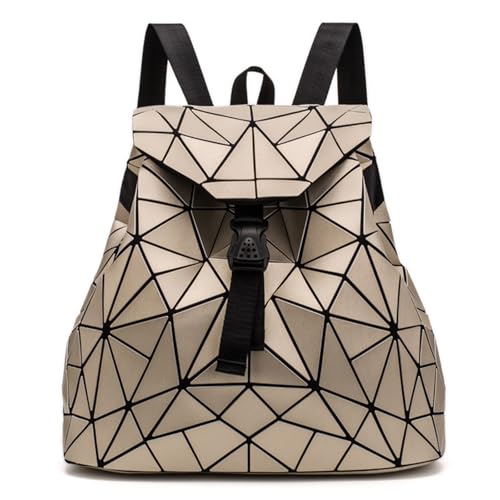 Sac à dos géométrique holographique réfléchissant style mode