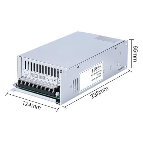 Alimentation à découpage S-500-24 transformateur 24V 500W courant continu 20A - 3