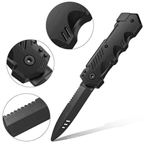 ZJoey 9 Pack Retractable Fake Knife Retractable Knife Halloween Props Fake Plastic Blades for Halloween April Fool's Party(9 Pcs Style A)