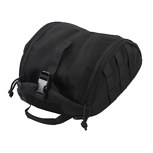 Housse de protection pour casque en toile durable et résistante noire