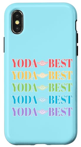 Coque iPhone X XS Star Wars Yoda accessoire coloré pour le bureau