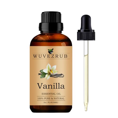 Vanilla Essential Oils Organic, 30ML Pure and Natural Vanilla Essential Oil for Aromatherapy Diffuser - Vanilla /1 Fl Oz