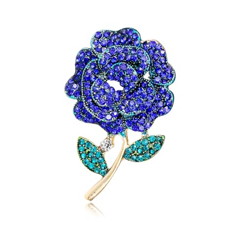 Image of Rhinestone Flower Pin Camellia Drop Oil Brooch Big Large Rose Bouquet Brooch Pin Pearl Daisy Peony Brooch Lapel Pins Elegant Clothing Hat Bag Skirt Accessories for Women