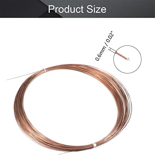Utoolmart Welding Wires 0.6mm Diameter 100g-Spool Copper Coated Carbon Steel Solid TIG Welding Wire 5pcs - Image 2