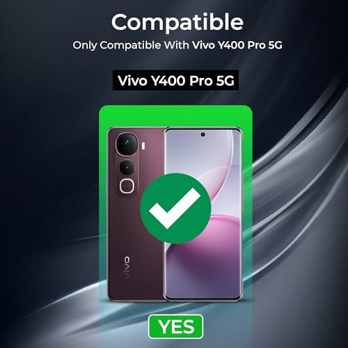 Image of A rtistque Clear Back Cover Case for Vivo Y400 Pro 5G | Compatible | Acrylic | Transparent Case | Shockproof TPU | Stylish Protective Design - Transparent