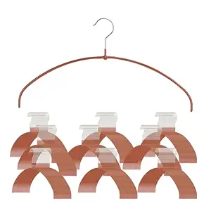 Mawa by Reston Lloyd Euro Ultra Light/Thin Series, Non-Slip Space-Saving Clothes Hanger for Shirts & Dresses, Style 40/PT, Set of 180, Copper