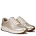 Naturalizer Womens Shay Lace Up Fashion Sneaker Champagne Metallic Leather 7.5 M