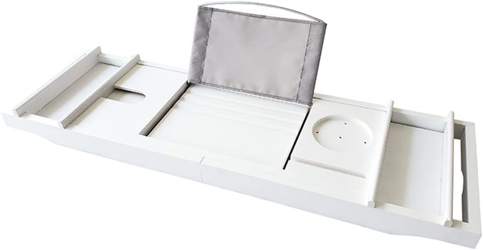 Extendable Bathtub Tray Spa Caddy Organizer Rack Book Wine Tablet Holder Bottom Bathtub Shelf
