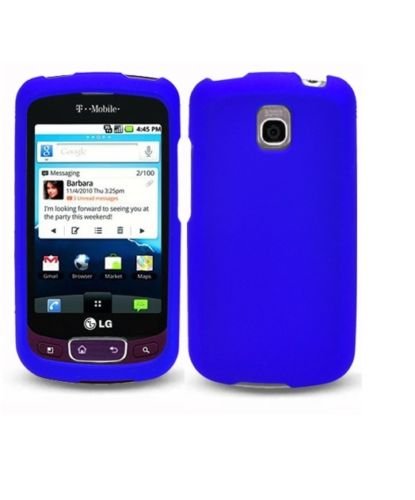 FastSun Hard Snap On Protector Cover Phone Case for LG Optimus One P500 Go P500H (Blue)