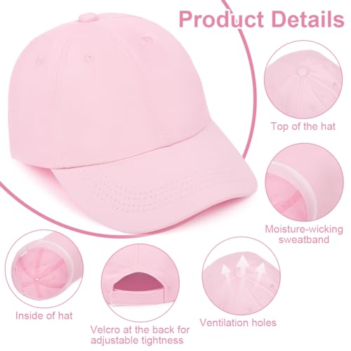 BSBUY Unisex Kinder Basecap Freizeit Baseball Cap Mädchen Einstellbare Kappe Sommer Mütze Sonnenschutz Jungen Sonnenhüte Baseballkappe Hüte Kinder Schirmmütze für Outdoor Running Walking Reisen (Pink)