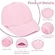 BSBUY Unisex Kinder Basecap Freizeit Baseball Cap Mädchen Einstellbare Kappe Sommer Mütze Sonnenschutz Jungen Sonnenhüte Baseballkappe Hüte Kinder Schirmmütze für Outdoor Running Walking Reisen (Pink)