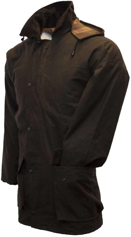 Walker and Hawkes Wax Padded Blackstone Jacket for Men - Waterproof Canvas Jacket with Soft Cotton Lining, Padded Filling - Image 4