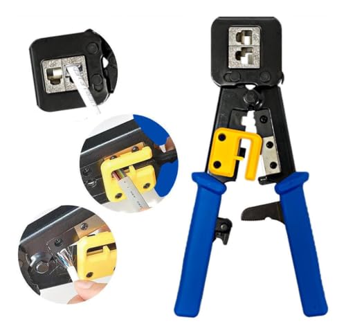 Alicate de Crimpar EZ Crimp Cabo de Rede + 100 Conectores RJ45