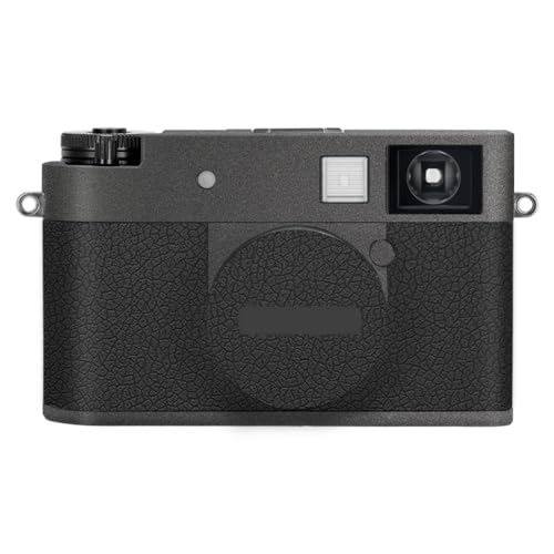 Film protection vinyle Fujifilm X-Half gris foncé et cuir noir pour boîtier photo