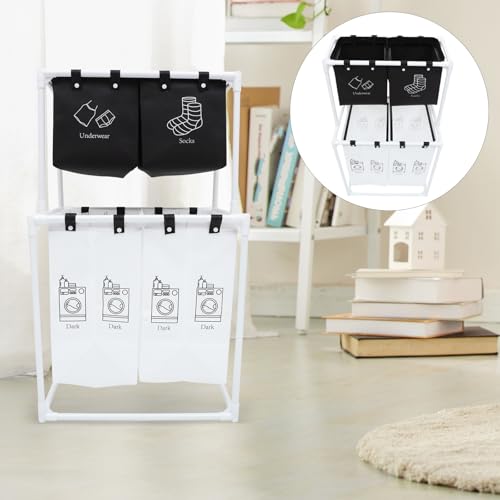 Corbeille à linge légère et résistante grand bac de stockage pliable - 8
