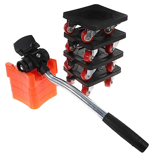 Kit para mover muebles y carga pesada de 500kg, ruedas seguras para madera y concreto 6