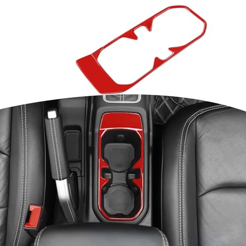 RT-TCZ for Wrangler JL Front Cup Holder Trim Red for Jeep Wrangler JL JLU 2018+ for Gladiator JT 2020+ Red Interior Accessories