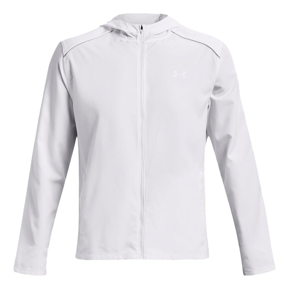 Under Armour Hommes Storm Run Hooded Jacket Vêtements De Course Veste Running White - Blanc