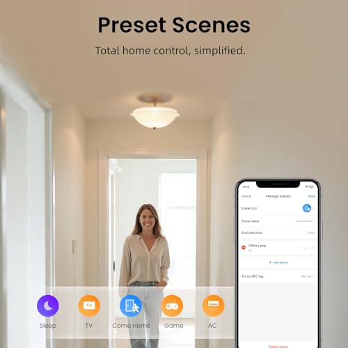 Image of BroadLink RM5plus Smart Infrared Remote, All-in-One Universal Control Hub with Wi-Fi & IR, Voice Control via Alexa & Google Home for TV /AC, Remote Control, Timers & Scenes