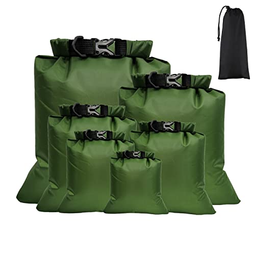 6 Piezas Bolsa Impermeable Bolsa Estanca de Bolsas Secas Impermeables Bolsa para Esnórquel Bolsa a la Deriva para Viajes Rafting a la Deriva Natación Esnórquel Camping Ciclismo Pesca Kayak Accesorios